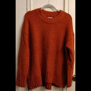 Women Cozy Over Sized Crew Neck Sweater